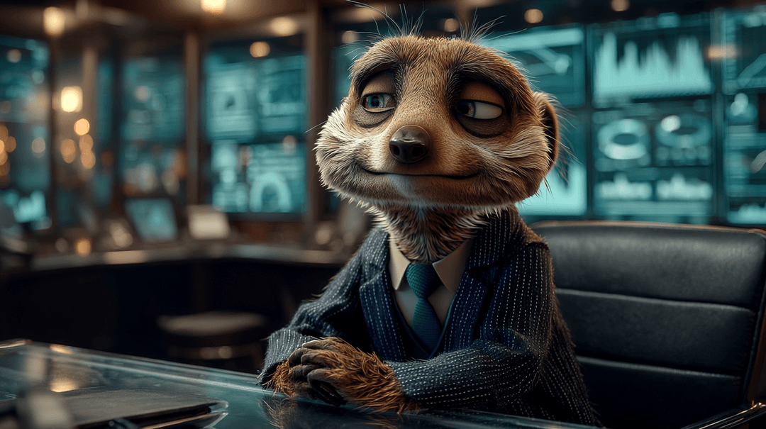 zobrx mascot at a desk